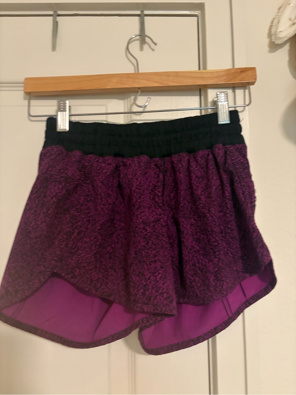 Women’s Purple Layered Athletic Shorts